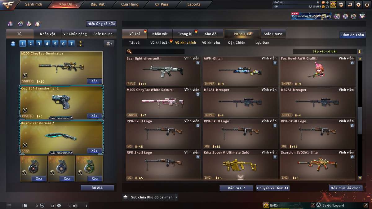 shop acc cf uy tin gia re